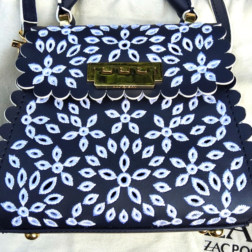 SOLD-Zac Zac Posen Iconic Eartha Mini Top Handle Crossbody Bag - Picture 2 of 14